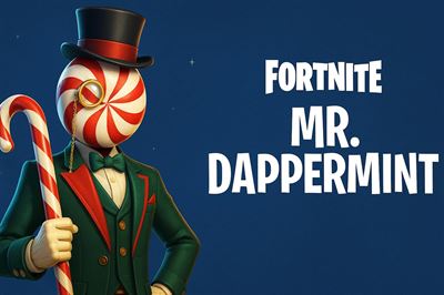 Fortnite mr. Dappermint skin - a festive favorite