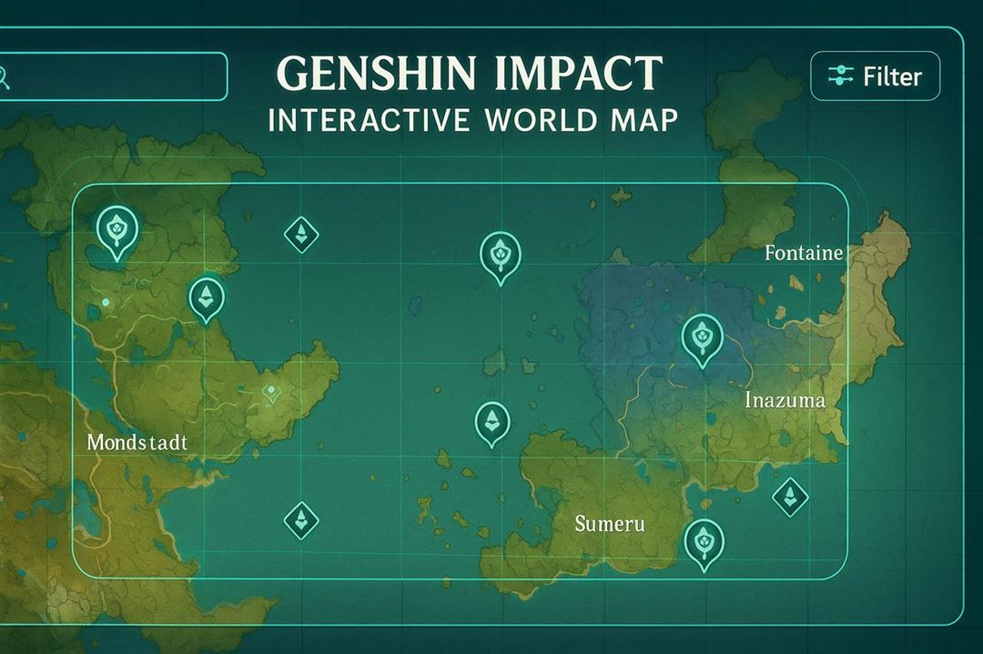 Exploring the genshin impact interactive world map