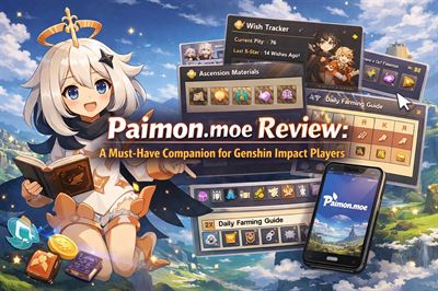 Paimon.moe review - a must-have companion for genshin impact players